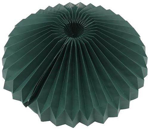 BAKAJI Copribase Albero di Natale in Carta Diametro 90 cm, Decorazione Collare Copri Base Natalizio, Addobbi Natalizi Design Moderno, Gonna Natalizia per Alberi (Verde)