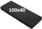 OutStep Cuscino per panca in lino, rinforzato, traspirante, per interni, ad alta densità, con fondo antiscivolo (nero, 100 x 40 x 5 cm)