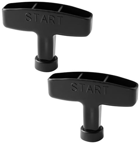 Bojueshaw 2pcs Gasoline Engine Starter Handle Grip,Universal Recoil Starter Pull Handle,Replacement Starter Handle for Lawn Mower Chainsaw Trimmer