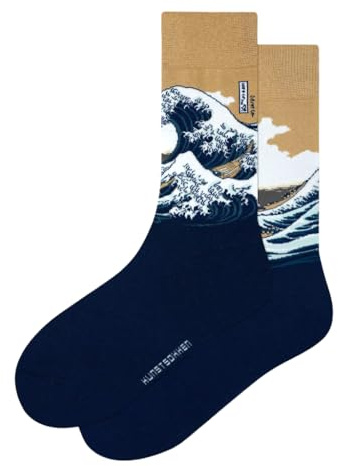 Kunstsocken Einzelpaar - lustige kunst socken herren motiv Künstler geschenke für kunstliebhaber artsy socks weihnacht geschenkset art socks