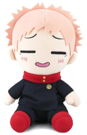 Zhongkaihua JJK Itadori Yuji Plüschfigur, 23 cm, Plüschkissen, Anime, PP-Baumwolle, weich, gefüllt, flauschig, Auto, Haus, Sofa, Weihnachtsdekoration, Anhänger, Ornament