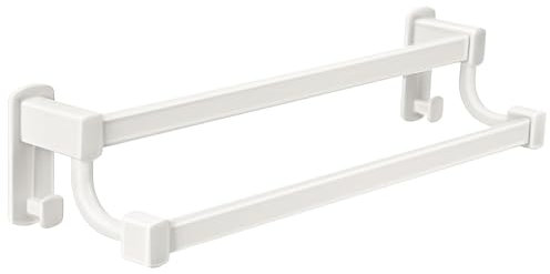 Ciieeo Handtuchhalter Badezimmer Wandmontierter Handtuchhalter Für Badezimmer Badetuch Doppelstangenhalter