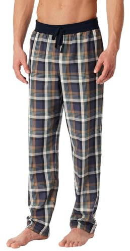Schiesser Herren Schlafhose Lang Web - Mix + Relax - Organic Cotton Pyjamaunterteil (1er Pack)