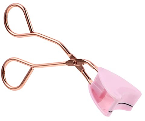 Magnetische Wimpernzange aus Edelstahl mit Magnetstreifen, Rosa | Leicht zu Greifen, Hautschonend, Präzises Styling, für Make Up Routine und Sauberes Anheben