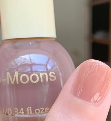 Jelly Nail Polish - Translucent Nude Pink Nail Varnish - Sheer Jelly Nail Polish - Quick Dry No Need UV Lamp Long Last Breathable Highly Pigmented Clear nail Polish for Women Girls DIY Nail Art