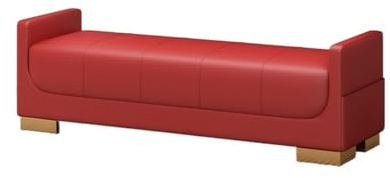 Nordic Red Bed End StoolSimple Fabric Bench for Bedroom & Living Room Stylish Armrest Shoe Storage Compact Sofa & Apartment Furniture Perfect for Small Spaces
