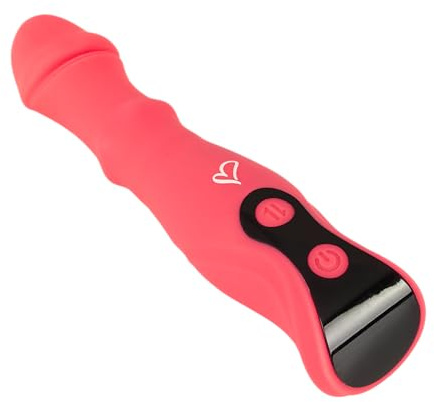 Beau Coeur ORYVIA Slide Ring Vaginalvibrator aus Silikon – rotierender Kopf & gleitender Kugelring, 3 leise Motoren, 9 Vibrations- + 9 Rotationsmodi, LED, USB wiederaufladbar, 18,4 cm, Ø 3,6 cm