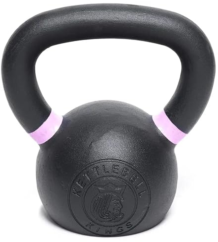 Kettlebell Kings | Kugelhantel Gewichte aus Gusseisen | Pulverbeschichtung für Optimale Haltbarkeit, Rostbeständigkeit und Langlebigkeit | 10kg