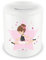 Samunshi® Kinder Spardose mit dem Motiv Ballerina - Jungen und Mädchen Sparschwein Sparbüchse weiß