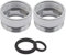 Adaptador para grifo, conector de metal para purificador de agua, 2 unidades, plateado