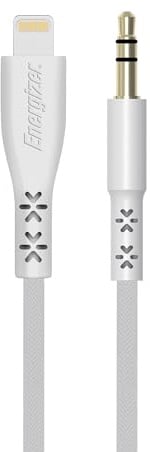 Energizer C41ROJALIHT - Cavo audio Lightning garantito a vita, 1,5 m ROW, audio stereo bianco