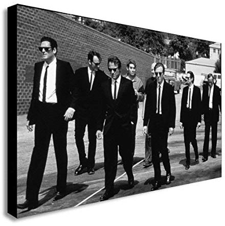 Gerahmter Kunstdruck auf Leinwand, Motiv Reservoir Dogs, verschiedene Größen (A3, 16 x 12 Zoll)