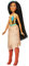 Disney Prinzessin Schimmerglanz Pocahontas Puppe, Modepuppe mit Rock und Accessoires, Spielzeug für Kinder ab 3 Jahren