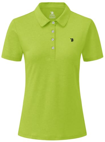 YSENTO Damen Golf Poloshirt Kurzarm Polohemd Dry Fit | Schnelltrocknend Atmungsaktiv Sport Tennis Lady-Fit T-Shirts