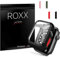 Roxx Hardcase Hülle mit 9H Schutzglas Front - Kompatibel mit Apple Watch 6 | SE | 5 | 4 | (44mm)