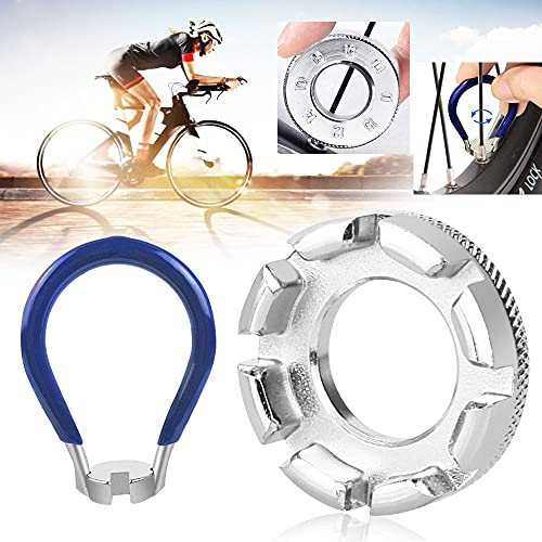BUENTYA Fahrrad Speichenschlüssel Universal Speichenspanner aus Stahl Rad Zentrierer Nippelspanner Werkzeuge Schraubenschlussel zum Zentrieren Repar