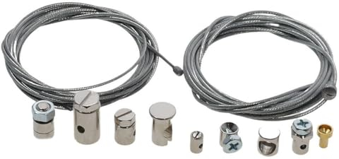 Reparatur Set Gaszug Kupplungszug Zweirad universell, und 9 verschiedene Schraubnippel, kompatibel mit Roller, Motorrad, Quad, Moped, Enduro, kompatibel mit Vespa PK Motorrad Ape