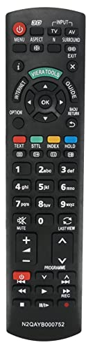 N2QAYB000752 Ersatz Fernbedienung Fit für Panasonic LCD Fernseher TX-L32ETW5 TX-L37ETW5 TX-L42ETW5 TX-L47ETW5 TX-L55ETW5