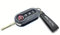 Nordecco Coque de clé brillante compatible avec Fiat 500C 500-500L Abarth Grande Punto Brava Panda Stilo Linea (porte-clés noir, boîtier gris brillant) 70C