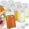 Syntic Saft-Schnapsflaschen-Set, 70.9 ml breite Öffnung, Glas, Ingwer-Schnapsflaschen zum Entsaften, Getränke, Ananas, auslaufsicher und spülmaschinenfest, 8 Stück