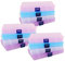 ZEONHEI 12 Pack 15 Grids Plastic Storage Box with Compartments, Craft Bead Storage Organiser Box with Adjustable Dividers, Colored Diamond Art Storage for Craft Sewing Screws Jewellery, 4 Colours