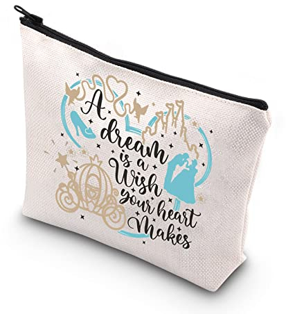 BDPWSS Fairy Tales Make-up-Tasche mit Märchen-Motiv, Geschenk für Freunde, Schwester, You makes dream, Wasserdicht