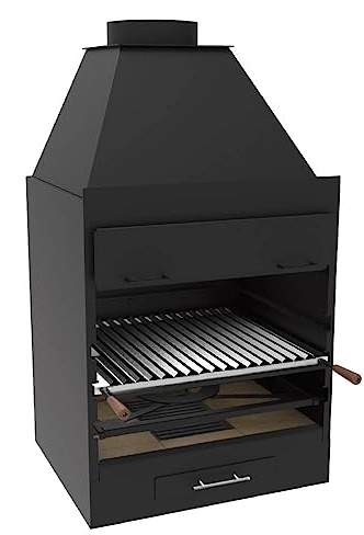 Barbecue BBQ GRANDE FORMATO da 60 cm a carbonella e legna
