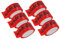 BIGtec 24 Rollen Paketklebeband Vorsicht Glas Klebeband Packband Paketband Verpackungsband Kartonband Standard 66m lang 48mm breit rot Verpackungsmaterial Paket Karton
