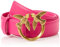 Pinko Damen Love Berry H3 Belt Kalbsleder Seide Gürtel, N17q_pink Antique Gold, L