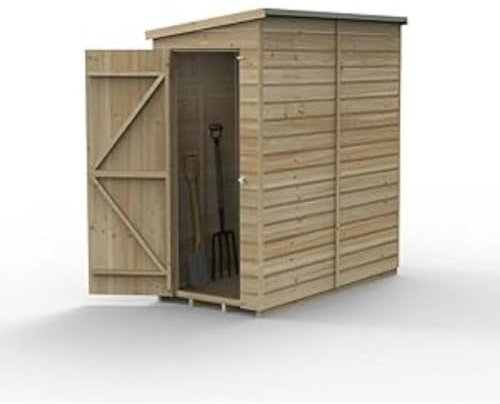 Forest Garden 6x3 Pent Wooden Shed|Pressure Treated Shiplap|25Yr Anti-Rot
