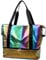 ZIOSINM Reisetasche Damen Sporttasche Reisetasche Handgepäck Tasche, 36L Klein Weekender Damen mit Schuhfach & Nassfach, Schwimmtasche Trainingstasche Saunatasche Fitnesstasche (Regenbogenfarben)