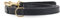 William Walker Leder Hundeleine schwarz – 3-Fach verstellbar (S-XXL) | 230 cm Länge, 2 cm Breite | Für mittelgroße & große Hunde | Rindsleder & Messing | Handarbeit & pflegeleicht