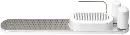 Brabantia - Set Organiseur SinkStyle avec Organiseur d'Évier avec Bac d'Égouttage, Distributeur de Savon et Plaque Amovible en Acier Inoxydable.