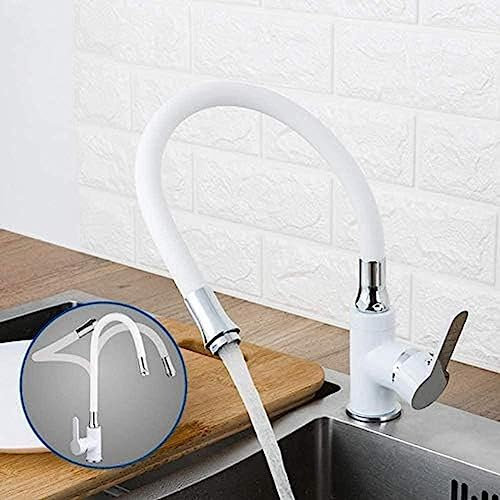 Küchenarmaturen, Küchenarmatur, Weiß, Silikagel, Gartenschlauch, Lack, Küchenspüle, Mischbatterie, Mischbatterie, Flexibles Kalt- Und Warmwasser