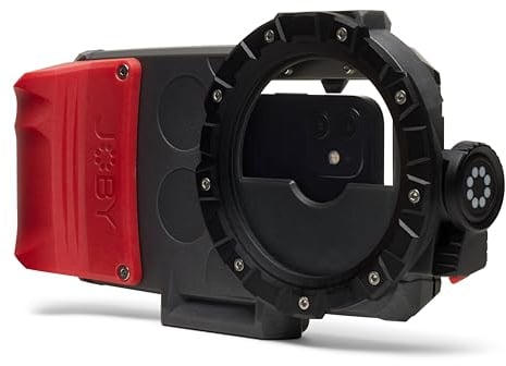 JOBY SeaPal Caisson Étanche pour Smartphone Jusqu’à 10m - pour Créer des Photos et Vidéos d’Action dans l’Eau - Surf Plongée Pêche Voyage - Compatible iPhone et Samsung S24/23/22