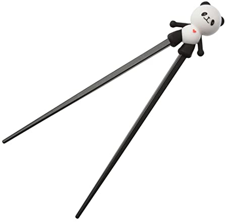 Kids Chopsticks Training, Kids Baby Training Chopsticks Cute Panda Chopsticks Heat Resistant Silicone Kid Chopsticks with Guide Practice for Beginners