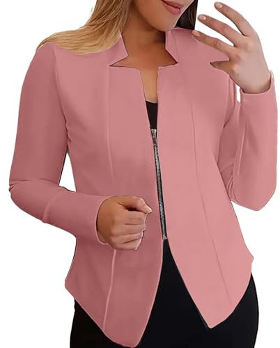 Americana de verano para mujer, color lila ligera, chaqueta bolero para vestido de noche, blazer corto, deportiva, elegante, de verano, de gran tamaño, moderna, ligera, tallas grandes, chaqueta de