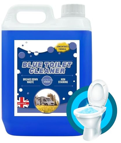 Powerful Blue Disinfectant For Portable Toilets & Motor Homes Concentrated Formula Breaks Down Waste (2, 5 Litres)