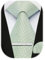 Enlision Herren Krawatte Salbei Punkt Krawatte und Taschentuch Krawattenklammer Set und Taschentuch Krawattenklammer Herren Hochzeit Business Verwendung