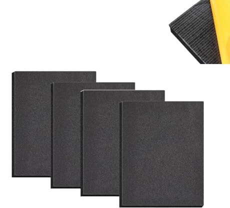 Plaque Mousse NBR Adhésive,Épaisseur 1.9cm,30x20cm 4pcs | Caoutchouc Synthétique Feuille de Mousse Joint Isolant Protection Meuble Voiture Anti Vibration Antichoc Antidérapant
