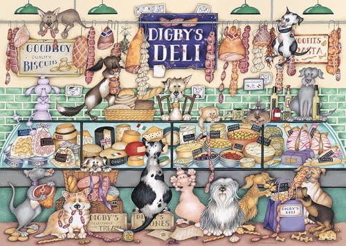 Ravensburger Dapper Dogs No.1 Digby’s Deli 1000 Piece Jigsaw Puzzle for Adults and Kids Age 12 Years +