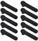 UFURMATE Lot de 10 housses de poignée de porte en silicone noir mat - Antistatique - Protection de poignée de porte - Pour leviers de porte plats et carrés