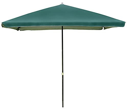 WDWDW Parasol rectangulaire, 250 cm, Tissu Polyester imperméable, Hauteur réglable, Parasol de Jardin pour Jardin et terrasse extérieurs