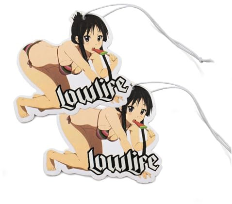 VmG-Store 2er Set Lufterfrischer Duftbaum Tuning fürs Auto Duftspender Air Freshener Duft lustiger Anhänger Design (190 Girl Lowlife)
