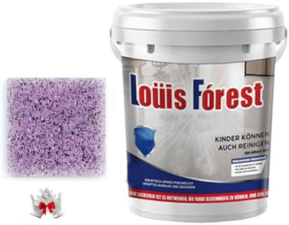 EDAT Mereoo Epoxy Floor Paint, High-Gloss Marble Effect Epoxyfloors Coating, Non-slip Waterproof epoxysand floorpaint for concrete(Purple)