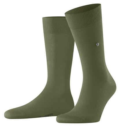Burlington Herren Socken Lord M So Baumwolle einfarbig 1 Paar, Grün Salvia 7472, 40-46
