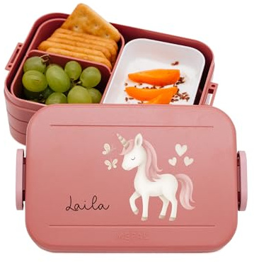 Bärenfreunde MEPAL Müslibecher to go Edelstahl mit Namen, Joghurtbecher | Isolierter Thermo Behälter zum Beschriften für Kinder oder Erwachsene, personalisierter Müsli Becher inklusive Löffel