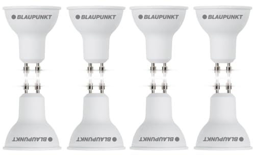 Blaupunkt Glühbirne GU10 Spot Neutralweiss Led Lampe | 5W (entspricht 50W), 500 Lumen | 4000K Neutralweiß | Nicht‑dimmbar | Energiesparende Leuchtmittel – 8er Pack