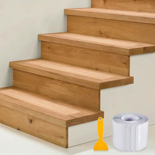 Gedlex 15 Stück Treppenstufen Antirutsch Transparent 80 x 10 cm | Treppenteppich Selbstklebend, PEVA Treppenstufen Antirutsch, rutschfeste Badematten Geeignet für Holztreppen und Glatte Böden