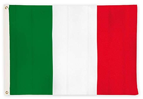 Banderas de aricona – bandera de italia resistente a la intemperie con 2 ojales de metal - bandera nacional italiana 90 x 150 cm, tricolor